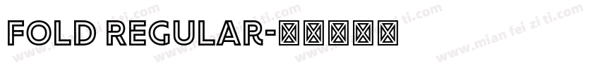 Fold Regular字体转换